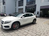 Bán xe Mercedes GLA45 nhập khẩu, màu trắng, động cơ AMG, lướt 2500km, chính hãng