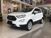 Bán ô tô Ford EcoSport Titanium 1.0L Ecoboost sản xuất 2018, màu trắng, hỗ trợ trả góp 80%