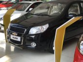 Cần bán Chevrolet Aveo năm 2018, màu đen, khuyến mãi 80tr