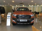 Bán Ford Ranger Wildtrak đời 2018, màu cam, nhập khẩu nguyên chiếc, giá cạnh tranh