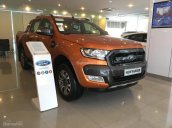 Bán Ford Ranger Wildtrak đời 2018, màu cam, nhập khẩu nguyên chiếc, giá cạnh tranh