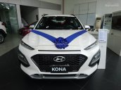 Bán Hyundai Kona 2018 phiên bản tiêu chuẩn, màu trắng giao ngay, hỗ trợ trả góp 85% - LH: 090 467 5566