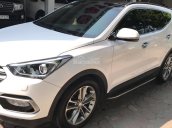 Cần bán Hyundai Santa Fe 2.2L full dầu Sx 2016, màu trắng
