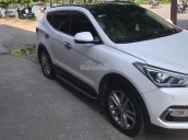 Cần bán Hyundai Santa Fe 2.2L full dầu Sx 2016, màu trắng