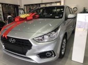 Bán ô tô Hyundai Accent MT Base năm sản xuất 2018, màu bạc, giao xe ngay