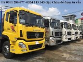 Bán xe tải thùng 4 chân Dongfeng Hoàng Huy + giá cạnh tranh + hỗ trợ trả góp + chỉ cần trả trước 300 triệu nhận xe ngay