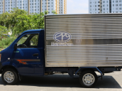 Bán xe tải Dongben 770kg thùng kín, màu xanh, giá tốt