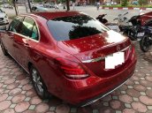 Mercedes-Benz C200 sản xuất 2015, màu đỏ, biển Hà Nội, xe tư nhân