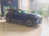 Bán xe Hyundai Santa Fe đời 2018, màu xanh lam giá cạnh tranh