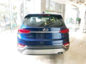 Bán xe Hyundai Santa Fe đời 2018, màu xanh lam giá cạnh tranh