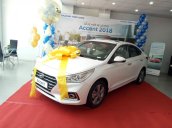 Bán xe Hyundai Accent 1.4MT full 2018, màu trắng xe giao ngay, trả góp 90%