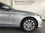 Bán Mercedes-Benz E200 bạc 2018 cũ, nội thất nâu, giá chính hãng tốt nhất, giao ngay