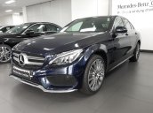 Bán Mercedes-Benz C300 2017 AMG, xanh/nội thất đỏ. Giá tốt chính hãng