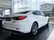 Bán Mazda 6 màu trắng, giao ngay, hỗ trợ trả góp lãi suất thấp