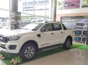 Bán Ford Ranger Wildtrak 2.0L Biturbo 4x4 AT màu trắng, hỗ trợ thủ tục trả góp