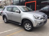 Bán Isuzu mu-X 1.9 MT, màu bạc, nhập khẩu, hỗ trợ đăng ký đăng kiểm