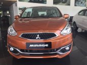 Chốt tháng 1 Mitsubishi Mirage CVT sản xuất 2018, màu cam, nhập khẩu, giá 451tr, LH Yến 0968.660.828