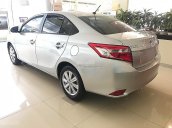 Cần bán lại xe Toyota Vios E CVT sản xuất 2017, màu bạc, số tự động