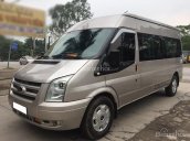 Cần bán gấp xe Ford Transit 2013, màu bạc, số sàn máy dầu 16 chỗ