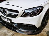 Mercedes C300 AMG 2016, phiên bản độ full body C63, màu trắng