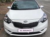 Bán lại xe Kia K3 2.0 2015, màu trắng như mới, giá 555tr