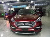 Bán Hyundai Santa Fe 2.4AT đặc biệt 2018, máy xăng, màu đỏ, giao ngay