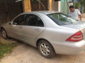 Cần bán lại xe Mercedes C200 2.0MT đời 2003, màu bạc