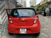 Bán Chevrolet Spark LS 1.2MT màu đỏ, số sàn, sản xuất 2018, biển Sài Gòn, lăn bánh 500km, xe như mới