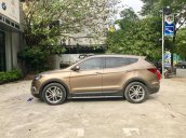 Bán xe Hyundai SantaFe 2.2L 4WD 2016, màu ghi vàng, hỗ trợ mua trả góp 70% giá trị xe, LH 0966988860