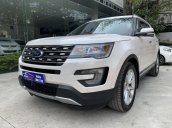 Bán xe Ford Explorer 2.3 Ecoboost 2016, màu trắng, hỗ trợ mua trả góp 70%, LH 0966988860