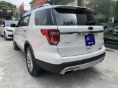 Bán xe Ford Explorer 2.3 Ecoboost 2016, màu trắng, hỗ trợ mua trả góp 70%, LH 0966988860