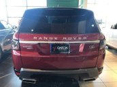 Ranger Rover Sport HSE model 2018, màu đỏ mận, nhập khẩu nguyên chiếc