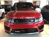 Ranger Rover Sport HSE model 2018, màu đỏ mận, nhập khẩu nguyên chiếc