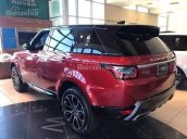 Ranger Rover Sport HSE model 2018, màu đỏ mận, nhập khẩu nguyên chiếc