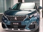 Bán xe giao liền 7 chỗ ô tô Peugeot 5008 1.6 turbo 2019, màu xanh - KM cực hot