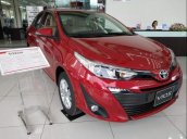 Bán xe Toyota Vios năm sản xuất 2018, màu đỏ, giá tốt