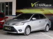 Bán Toyota Vios E 1.5MT màu bạc số sàn sản xuất 2016 biển Sài Gòn đi 63000km