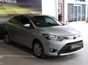 Bán Toyota Vios E 1.5MT màu bạc số sàn sản xuất 2016 biển Sài Gòn đi 63000km