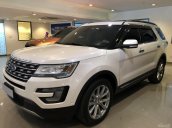 Bán Ford Explorer 2.3L Ecoboost 2017, màu trắng, hỗ trợ trả góp