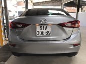 Bán Mazda 3 sedan 1.5AT màu xám bạc, số tự động, sản xuất 2016, biển Bình Dương, đi 19000km