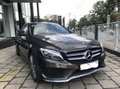 Bán Mercedes C300 AMG model 2018, bạc và nâu, ĐK 7/2018