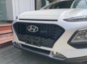 Hyundai Kona tiêu chuẩn màu trắng, xe giao ngay, giá Km kèm quà tặng hấp dẫn, hỗ trợ vay LS tốt. LH: 0903175312