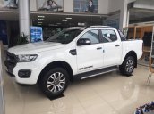 Bán Ford Ranger Wildtrak 4x2 sản xuất năm 2018, màu trắng, xe nhập, giá chỉ 853 triệu LH 0989022295 tại Hòa Bình