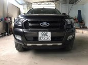 Bán Ford Ranger Wildtrak 3.2L 4x4 AT đời 2015, màu đen, xe nhập ít sử dụng 