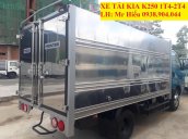 Bán xe tải Kia K250 thùng bạt 2T4, hỗ trợ trả góp