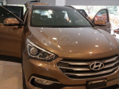 Cần bán lại xe Hyundai Santa Fe 2.4L full xăng 2017 màu nâu, 1 tỷ 090 triệu