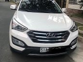 Cần bán Hyundai Santa Fe Full Option năm sản xuất 2014, màu trắng 