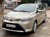 Cần bán chiếc xe Toyota Vios 1.5E MT (số sàn), màu vàng cát, nội thất màu kem, odo 48000 km