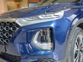Bán Hyundai Santa Fe 2.4L HTRAC đời 2019, màu xanh lam