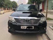 Bán Toyota Fortuner 2.5G đời 2014, màu đen số sàn